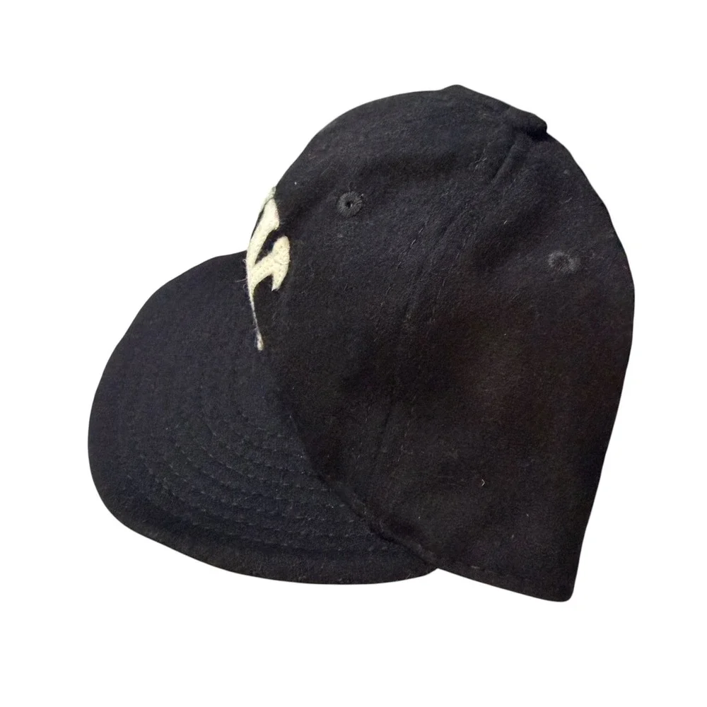 Ebbets Field Flannels NY Baseball Hat Navy Wool Made in USA Vintage Authentic
